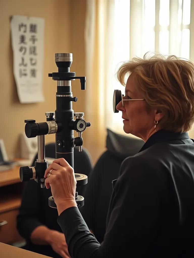 Portrait of Esther Fielding, optometrist