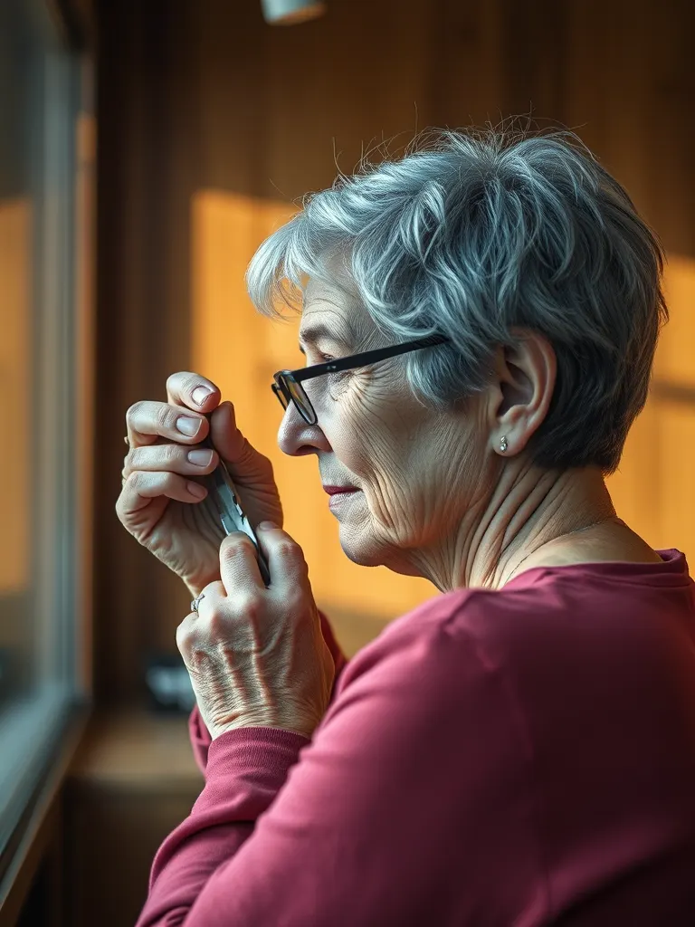 Portrait of Ruth Fielding, dispensing optician