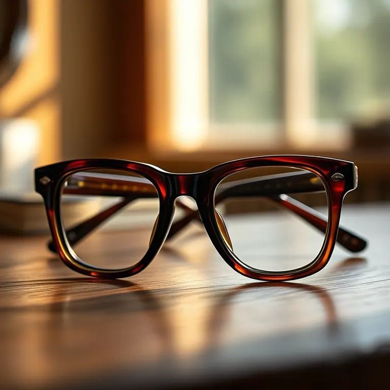 A wide acetate frame by Brandt Rieger